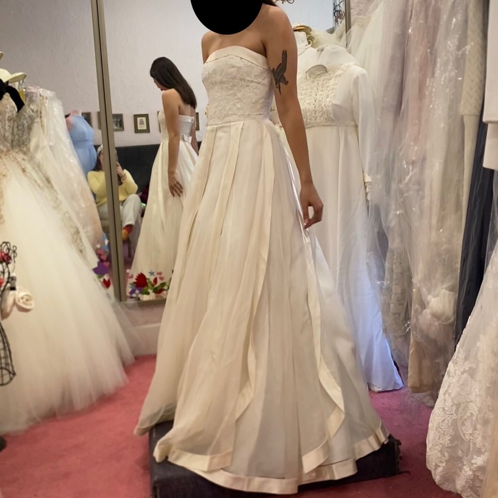 Vintage Nancy Issler Wedding Gown Dress Ballgown - Picture 2 of 7